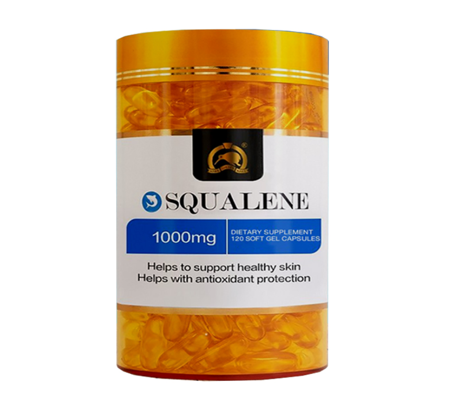Kiwi Golden Kiwi Squalene 1000mg Soft Gel Capsule, hỗ trợ chống oxy hóa